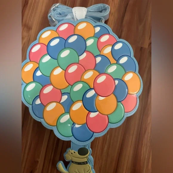 NWT Loungefly Disney Pixar Up Dug Balloons crossbody bag - Picture 3 of 4